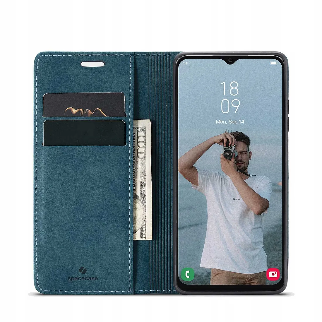spacecase-wallet-galaxy-a13-4g-blue