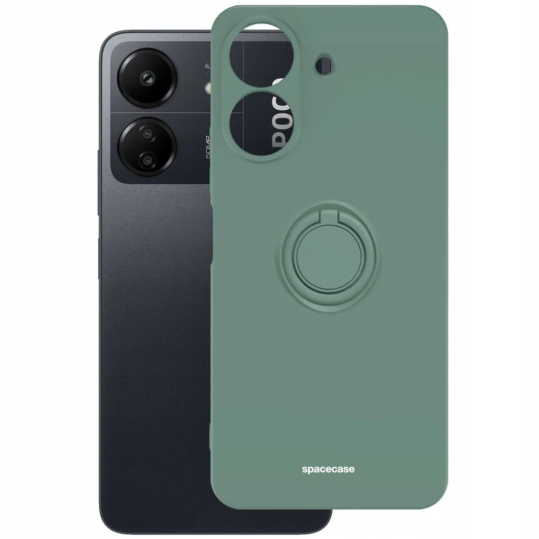 spacecase-silicone-ring-redmi-13c-4g-poco-c65-dark-gree