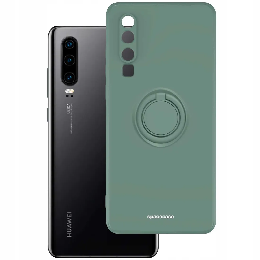 spacecase-silicone-ring-huawei-p30-dark-green