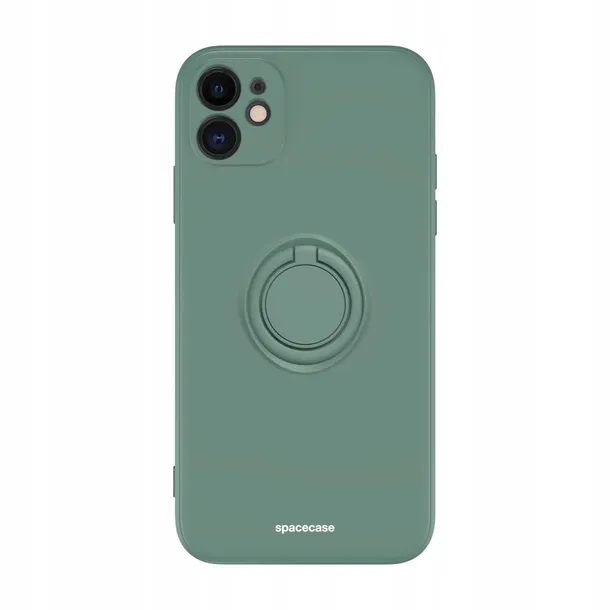 spacecase-silicone-ring-iphone-11-dark-green-rozszerzenie-podstawka