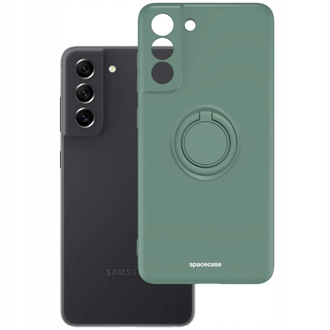 spacecase-silicone-ring-galaxy-s21-fe-dark-green