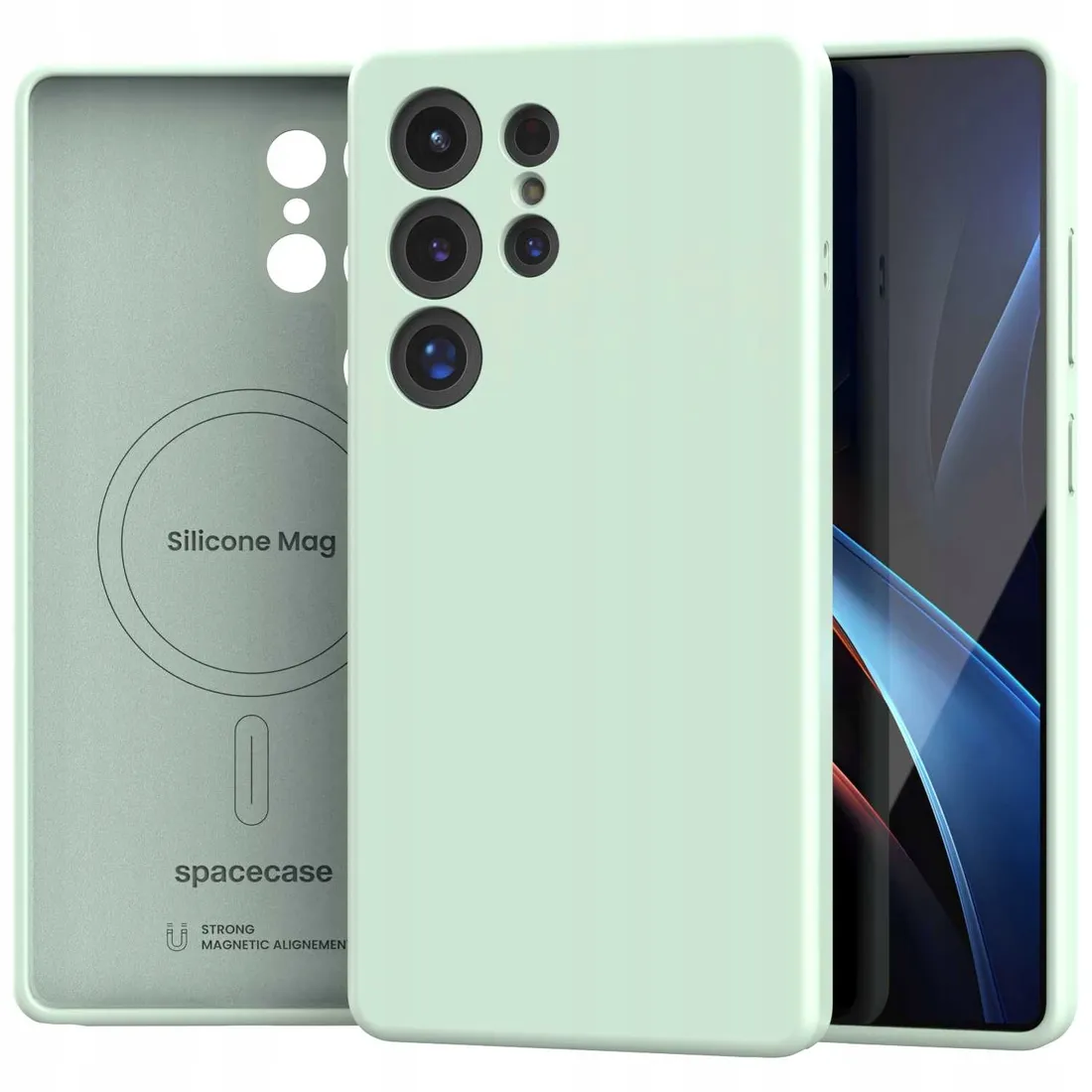 spacecase-silicone-mag-galaxy-s25-ultra-mint