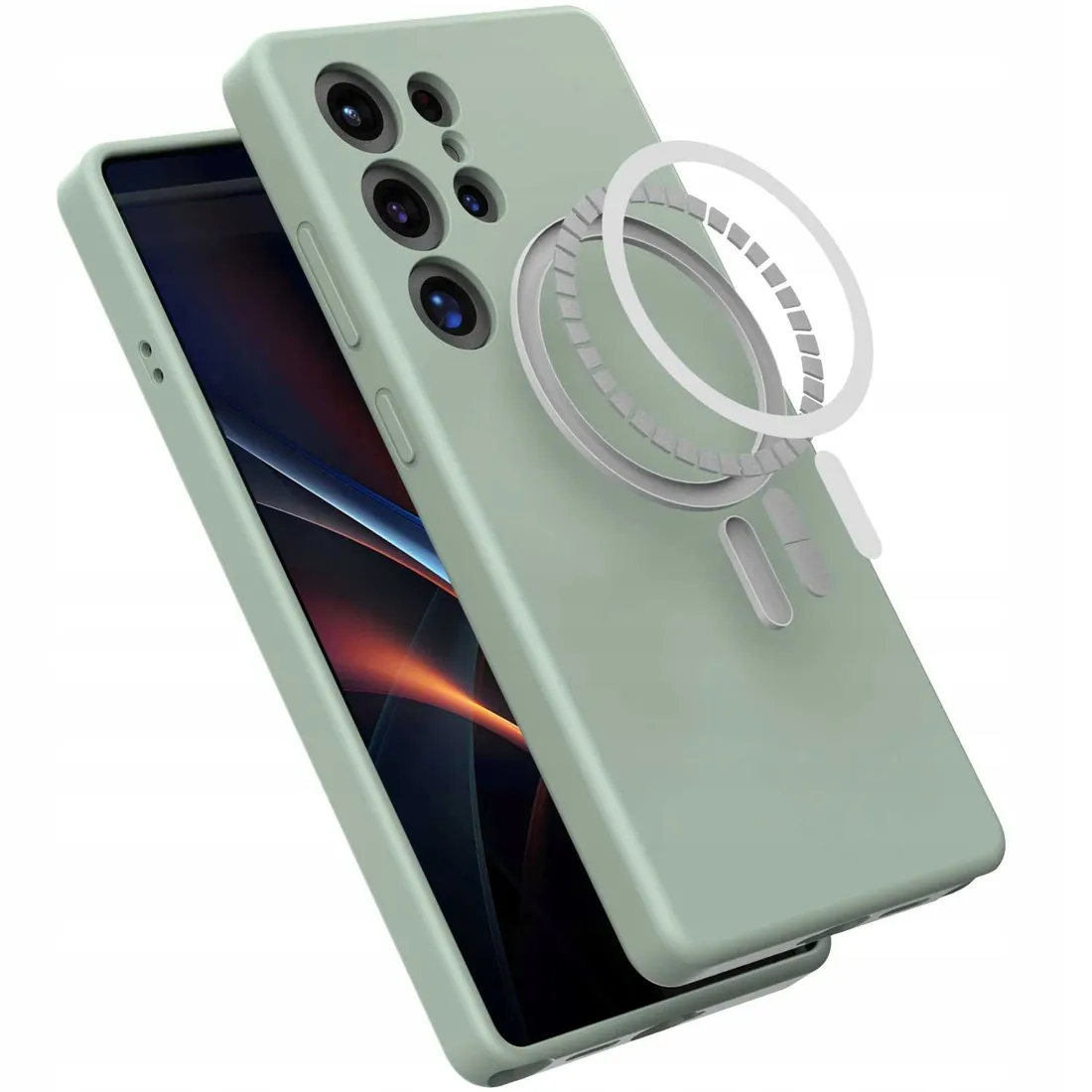spacecase-silicone-mag-galaxy-s25-ultra-mint