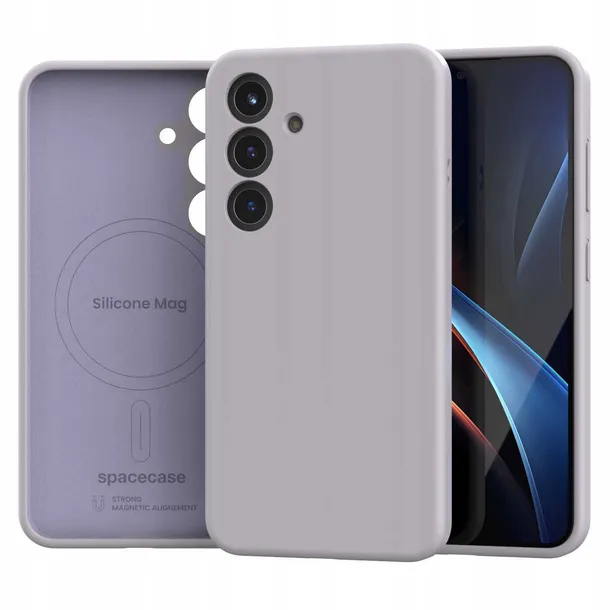 spacecase-silicone-mag-galaxy-s25-light-purple-przeznaczenie-samsung
