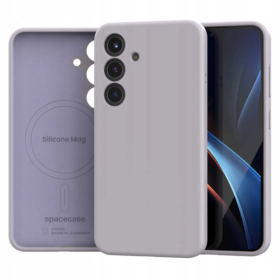 spacecase-silicone-mag-galaxy-s25-light-purple