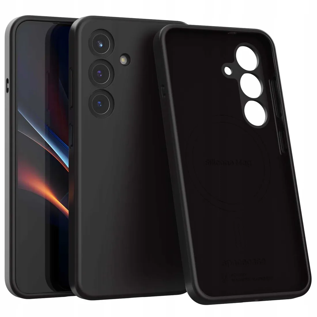 spacecase-silicone-mag-galaxy-s25-black