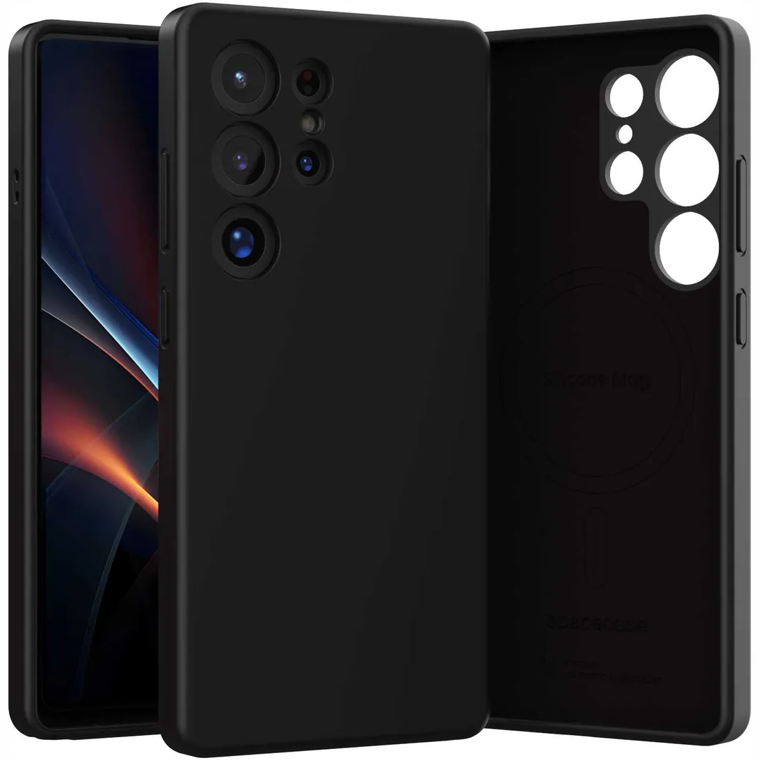 spacecase-silicone-mag-galaxy-s25-ultra-black