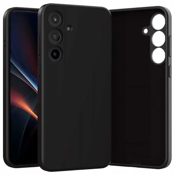 spacecase-silicone-mag-galaxy-s25-black-certyfikat-ce