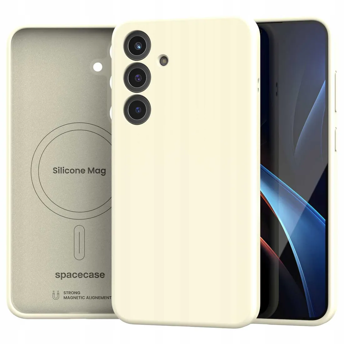 spacecase-silicone-mag-galaxy-s25-beige