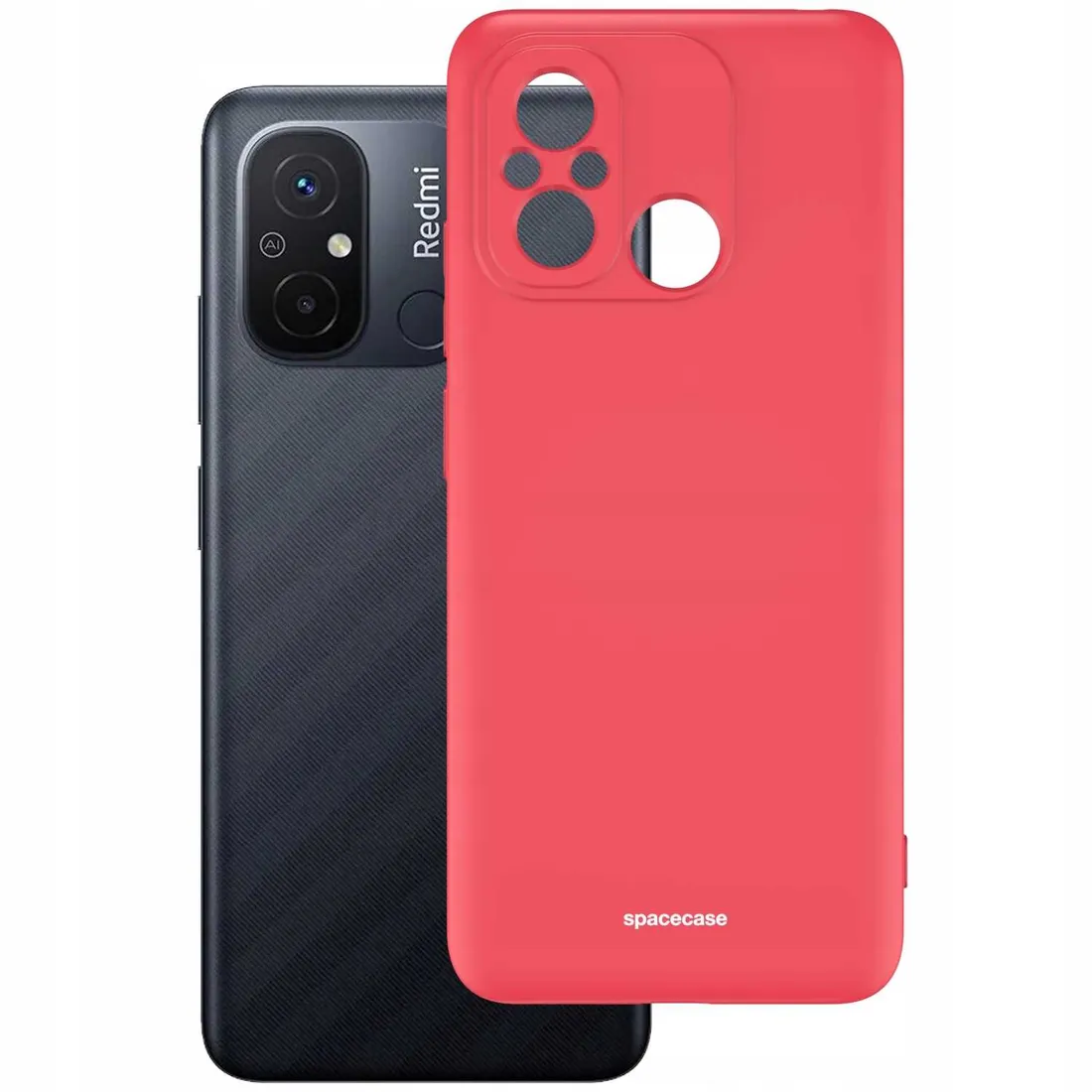 spacecase-silicone-case-redmi-redmi-12c-red