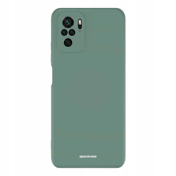 spacecase-silicone-case-redmi-note-10-10s-dark-green-zalaczone-wyposazenie-szklo-hartowane-szmatka-do-czyszczenia
