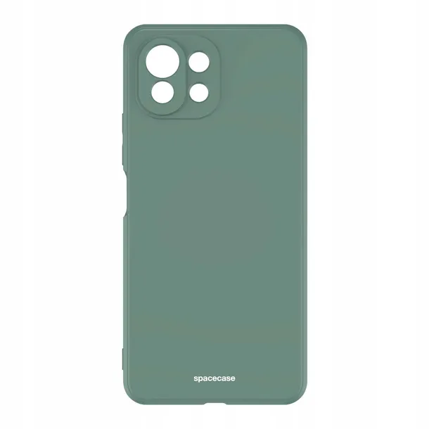 spacecase-silicone-case-xiaomi-mi-11-lite-dark-green-funkcje-ladowanie-indukcyjne-pochlanianie-wstrzasow