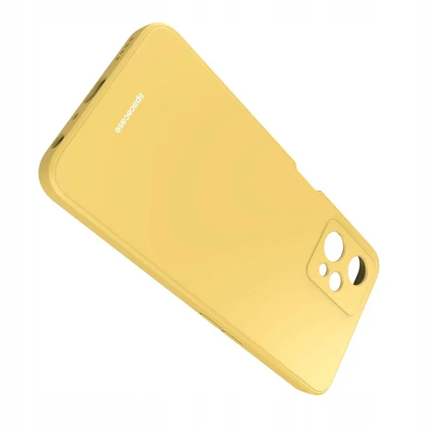 spacecase-silicone-case-realme-9-pro-9-5g-yellow-zalaczone-wyposazenie-szklo-hartowane-szmatka-do-czyszczenia
