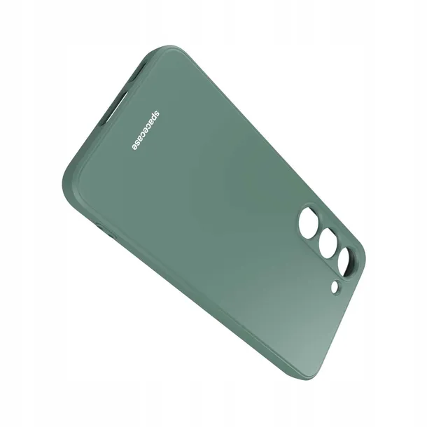 spacecase-silicone-case-galaxy-s23-dark-green-zalaczone-wyposazenie-szklo-hartowane-szmatka-do-czyszczenia