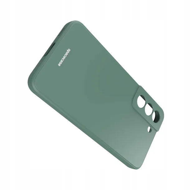 spacecase-silicone-case-galaxy-s22-dark-green-zalaczone-wyposazenie-szklo-hartowane-szmatka-do-czyszczenia