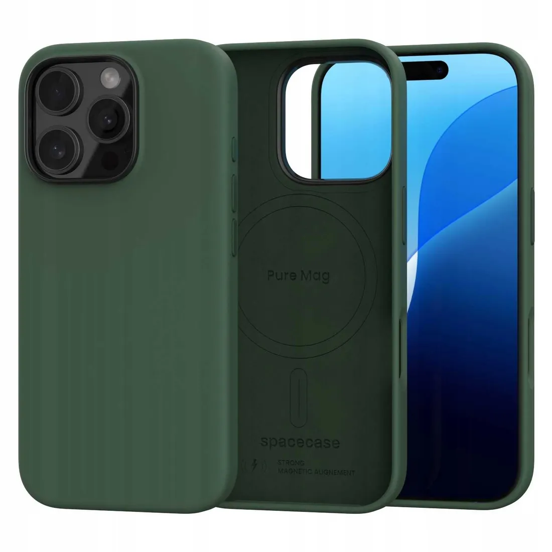 spacecase-pure-mag-iphone-16-pro-dark-green