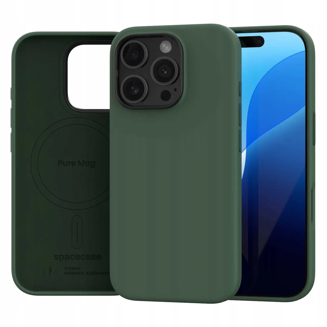 spacecase-pure-mag-iphone-16-pro-dark-green