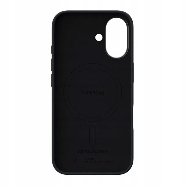 spacecase-pure-mag-iphone-16-black-funkcje-antyposlizgowa-struktura-ladowanie-indukcyjne-magsafe-pochlanianie-wstrzasow