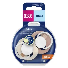 lovi-34-438-smoczek-silikonowy-dynamiczny-prime-18-m-2-szt-ivory-glow-blush