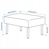 ikea-glostad-podnozek-knisa-ciemnoszary-stan-nowy