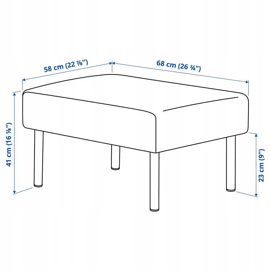 ikea-glostad-podnozek-knisa-ciemnoszary-stan-nowy