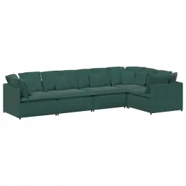 sofa-modulowa-z-poduszkami-aksamitna-ciemnozielona