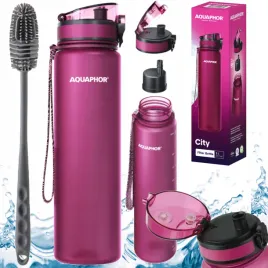 zestaw-szczoteczka-butelka-filtrujaca-bidon-aquaphor-city-bordowa-1l