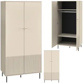 szafa-dwudrzwiowa-elegancka-frezowane-lamele-zlote-uchwyty-plytamdf-kaszmir