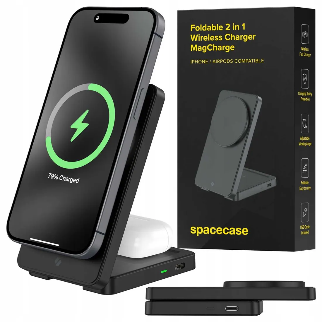 spacecase-wireless-charger-2in1-magcharge-wm5b-black