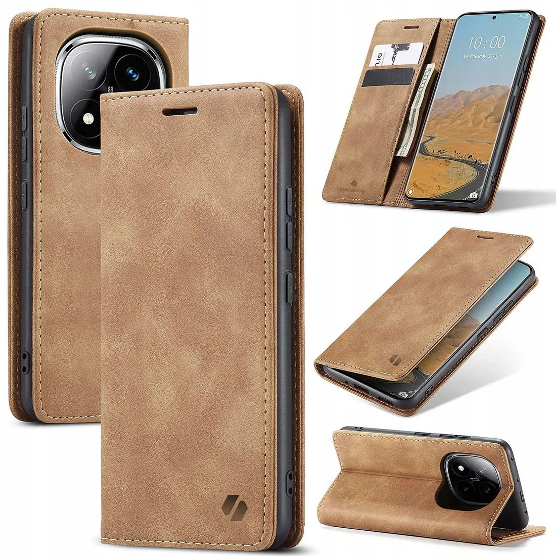 spacecase-wallet-poco-x7-rm-note-14-pro-pro-5g-brown