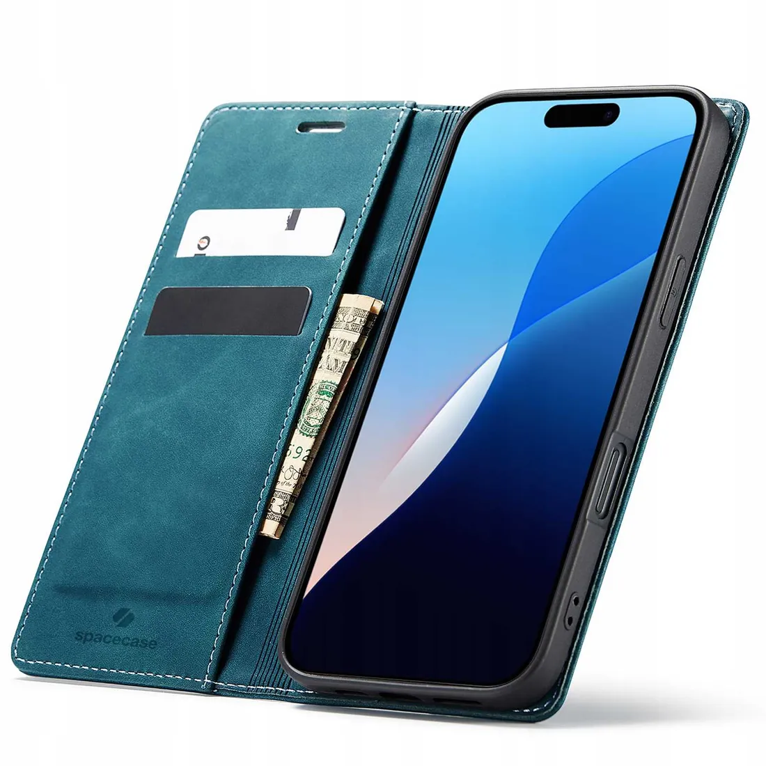 spacecase-wallet-iphone-16-blue