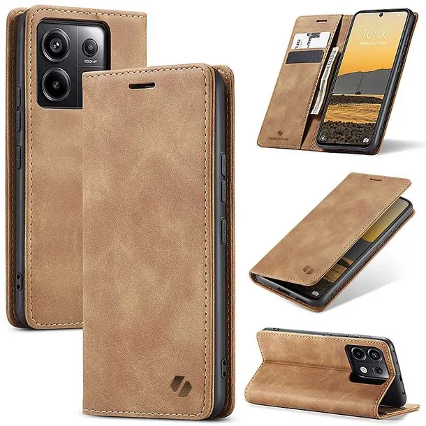 spacecase-wallet-poco-x6-rm-note-13-pro-5g-light-brown-typ-etui-z-klapka