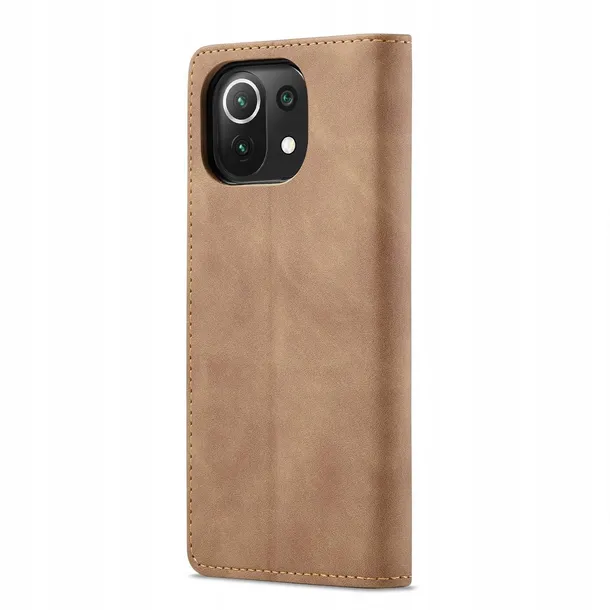 spacecase-wallet-mi-11-lite-5g-ne-light-brown-zalaczone-wyposazenie-szklo-hartowane-szmatka-do-czyszczenia