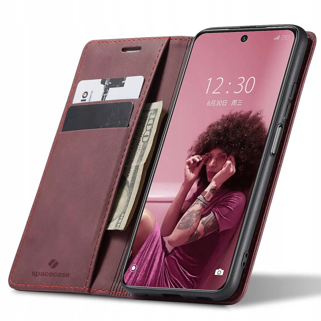 spacecase-wallet-redmi-note-10-pro-red