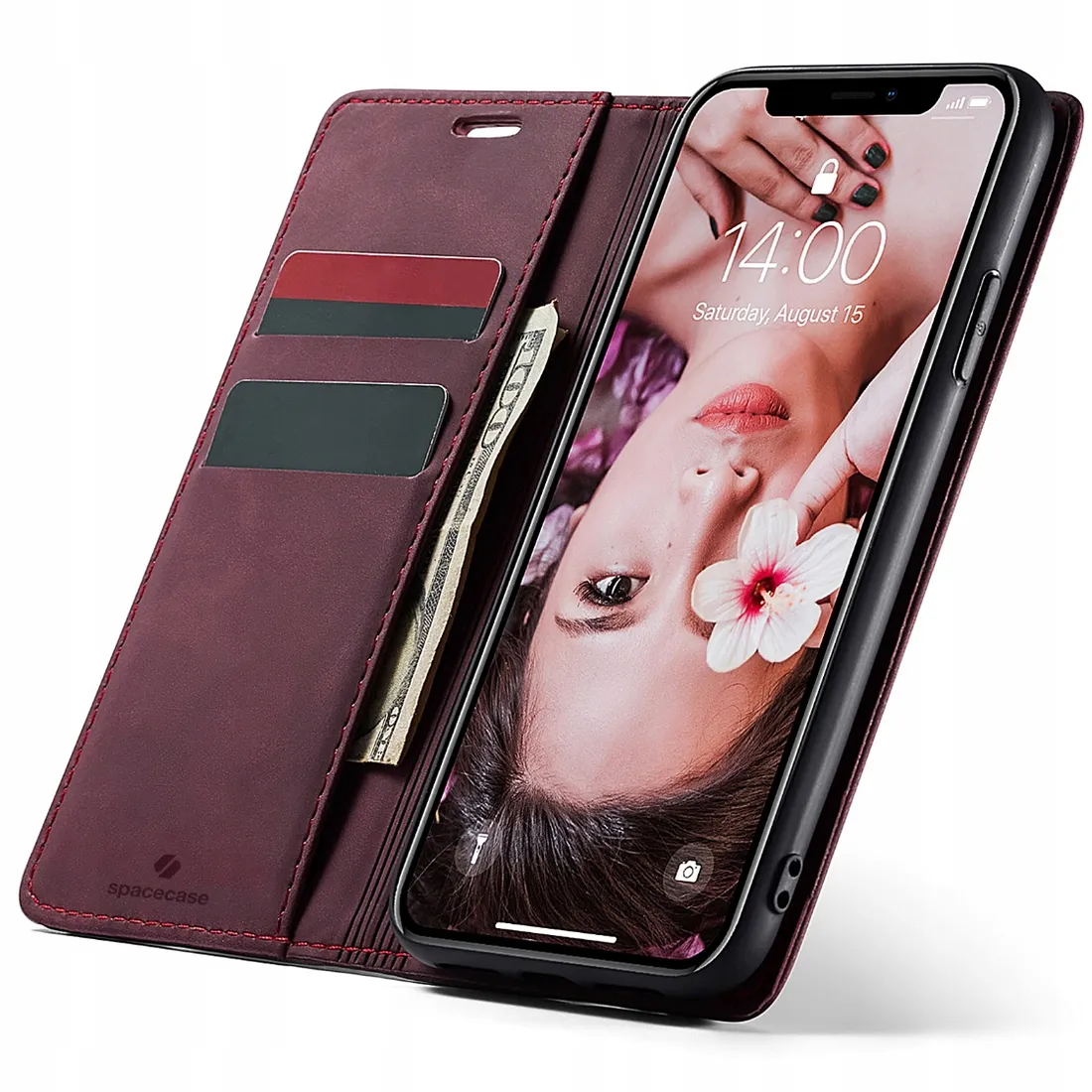 spacecase-wallet-iphone-xr-red