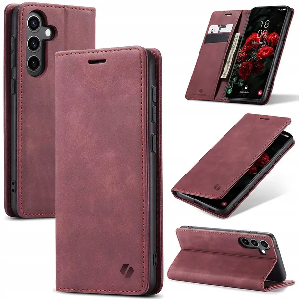 spacecase-wallet-galaxy-s24-fe-red-funkcje-pochlanianie-wstrzasow