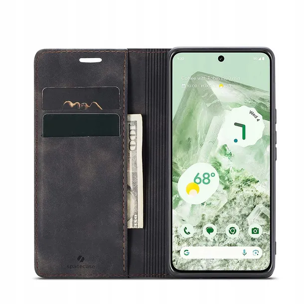 spacecase-wallet-google-pixel-8a-black-funkcje-pochlanianie-wstrzasow