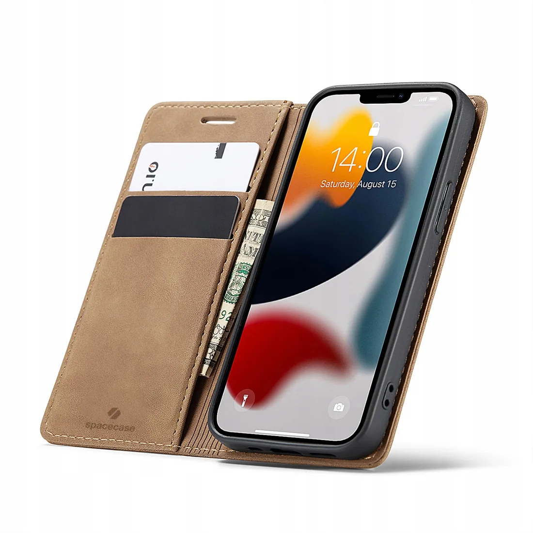 spacecase-wallet-iphone-13-mini-light-brown
