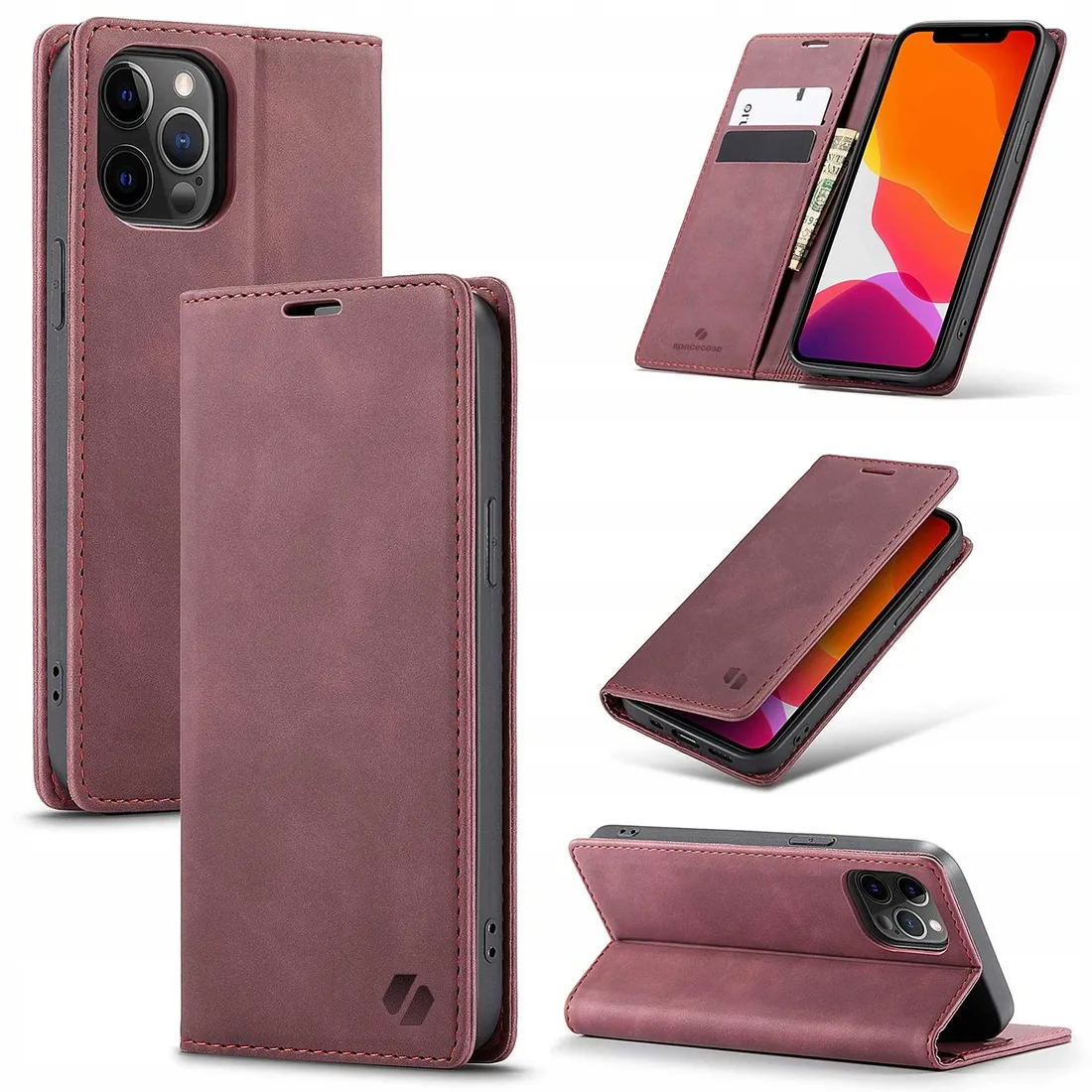 spacecase-wallet-iphone-12-pro-max-red