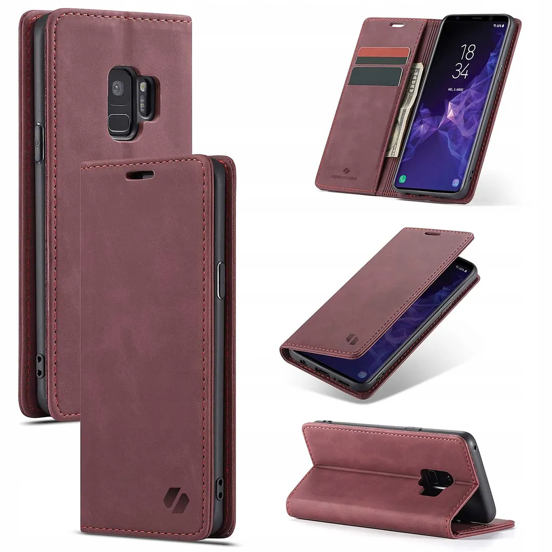 spacecase-wallet-galaxy-s9-red