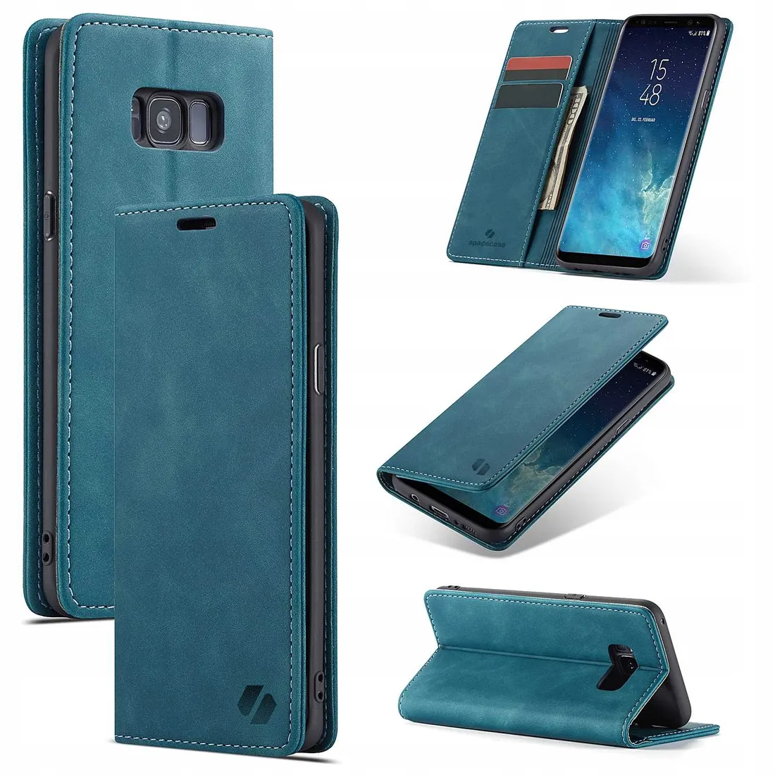 spacecase-wallet-galaxy-s8-blue