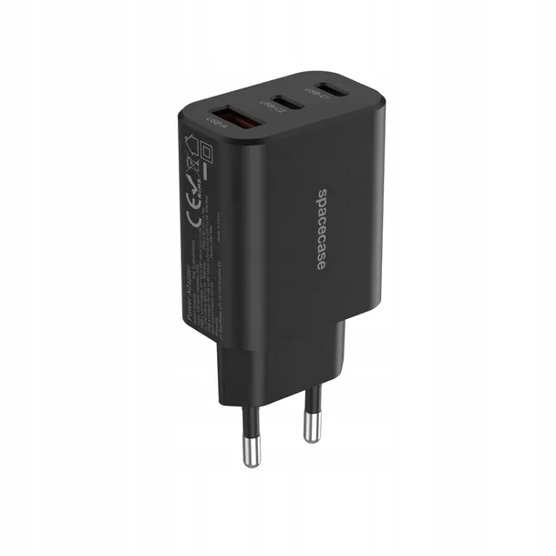 spacecase-usb-charger-30w-gan-sc003b-black-zlacza-usb-typ-c-usb