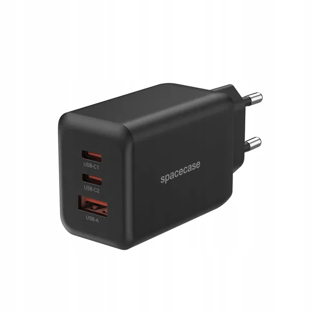 spacecase-usb-charger-65w-gan-sc008b-black-kolor-czarny