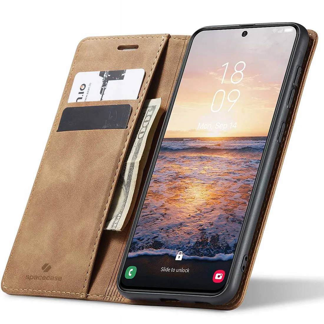 spacecase-wallet-galaxy-s23-light-brown