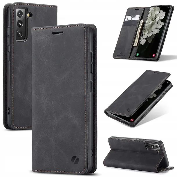 spacecase-wallet-galaxy-s22-black-rozszerzenie-podstawka