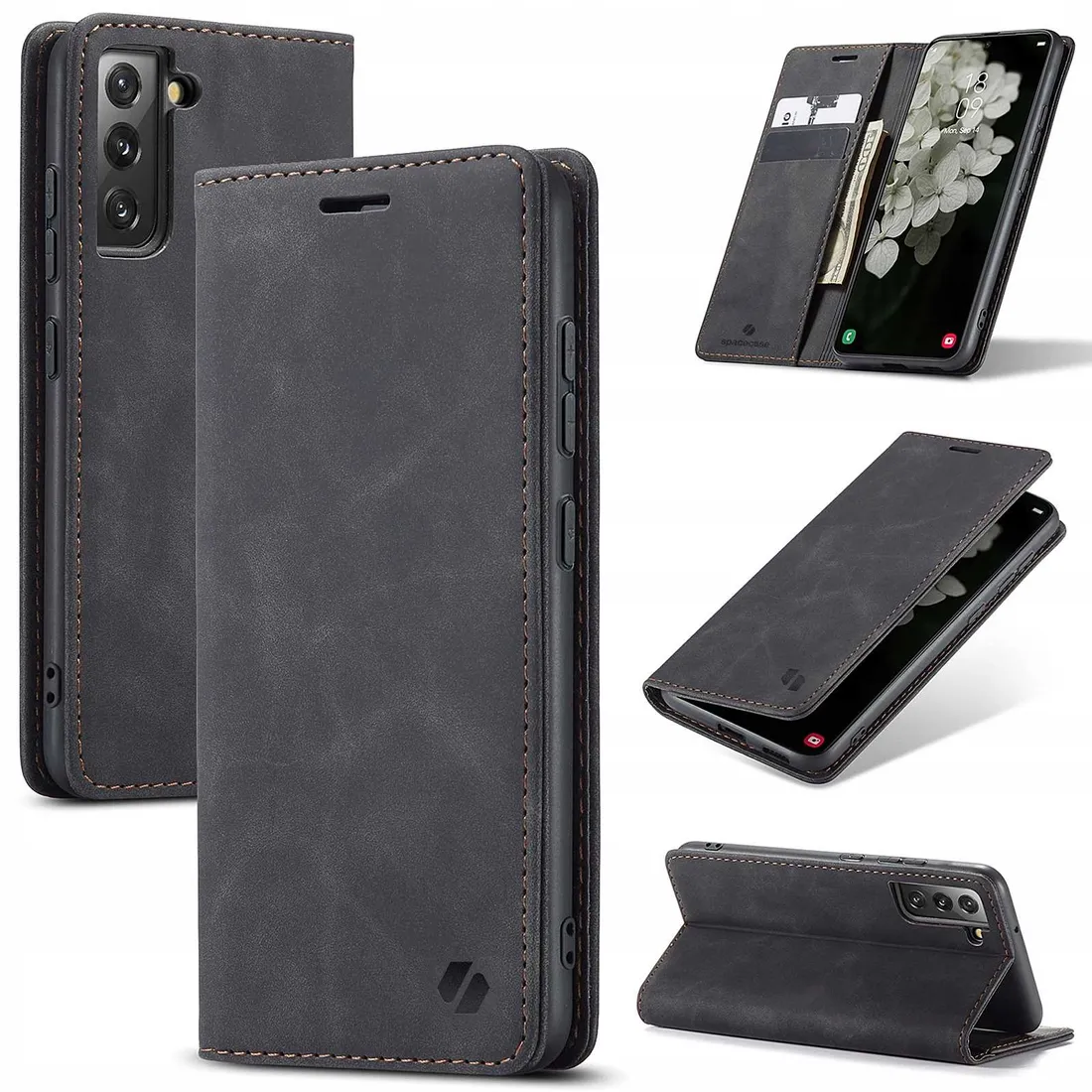spacecase-wallet-galaxy-s22-black