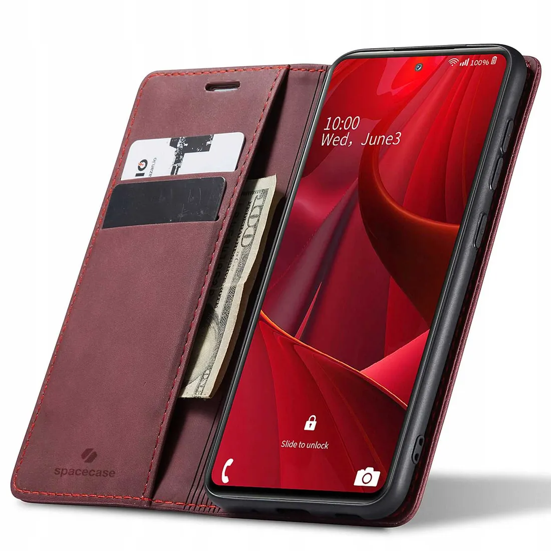 spacecase-wallet-galaxy-s20-fe-red