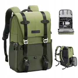 plecak-foto-funkcjonalny-organizer-20l-zielony-wodoodporny-na-aparat-drona