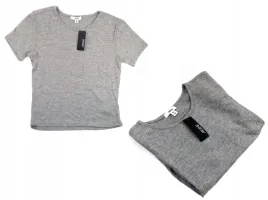 bluzka-damska-krotki-szary-top-rozmiar-xs-ardene
