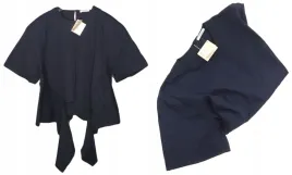 bluzka-granatowa-wiazana-xl-100percent-bawelna-shana